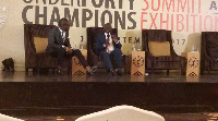 Dr. Raphael Nyarkotey Obu 1st from left during the Health session of the Under40summit