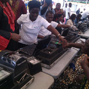 File photo: People registration for NHIS