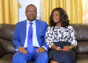 Christine Nyantakyi with his husband, Kwesi Nyantakyi