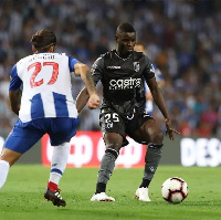 Alhassan Wakaso in action for Vitoria Guimaraes