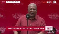 Former president John Dramani Mahama