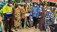 Mr. Emmanuel Kumah was adjudged the Municipal Best farmer at the 36th National Farmers' Day