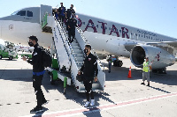 The Maroons of Qatar safely touched down in Turkey where the friendly match will be played