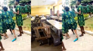 Students of  Tweneboa Kodua SHS vandalized school properties after their Integrated Science exams