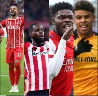 L-R: Daniel Kofi Kyereh, Inaki Williams, Thomas Partey and Ransford Yeboah