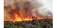 Flames on Mt Kilimanjaro