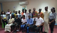 Participants at the workshop in a group photograph