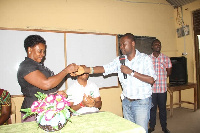 Members of The Richard Addison Foundation at the Archbishop Amissah JHS