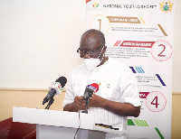 Finance Minister, Ken Ofori-Atta speaking at the event