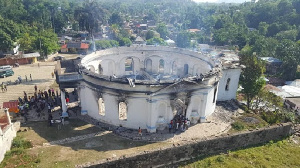 File photo of the Royal Chapel of Milot which got burnt