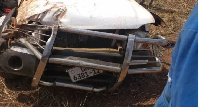 The white Toyota vehicle was involved in the accident