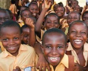 Smiling School Children