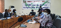 Madam Ayorkor Botchwey in a meeting with the delegation