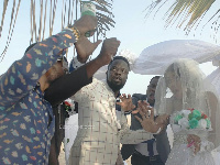 Ofori Amponsah with his new wife