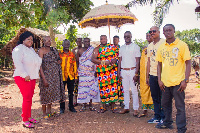 Mercy Asiedu, Nana Agyeman Badu Dua I and others in a group photo