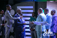 Reverend Augustine Bempah swearing-in the oath of office