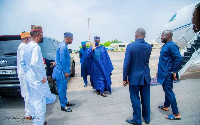 Alhaji Mohammed Indimi OFR at Tamale to mourn with the Yendi MP