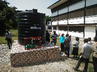 The water distribution system will help address the issue of water shortages in the school