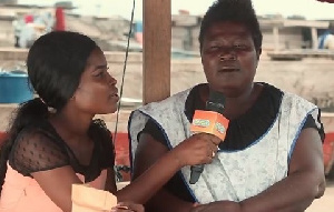 ONGA Ghana quizes some women in the community on the their Traditional foods in a random selection