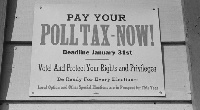 A poll tax is basically a fee paid for the right to vote