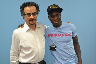 British High Commissioner to Ghana Jon Benjamin with Atsu