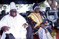 President Nana Addo Dankwa Akufo-Addo and Hajia Alima Mahama,Minister for Local Government