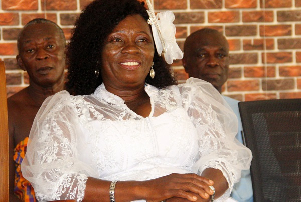 Outgoing headmistress of the Dokyiwa Community, Veronica Nti Anokye