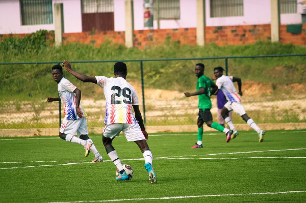 Hearts of Oak Apam City FC in a friendly match at the club's Pobiman Sports Complex