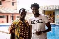 Thomas Partey with his Dad