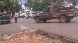 Soldiers Car Takoradi Police