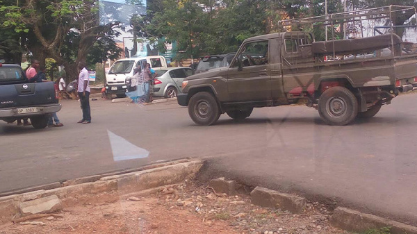 The soldiers attacked two police officers at the Kwesimintsim Police Station.