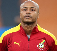 Andre Ayew missed penalty against Uruguay