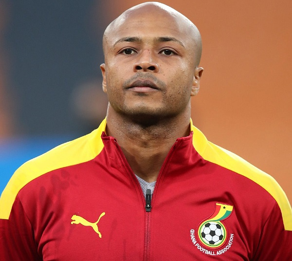 Andre Ayew missed penalty against Uruguay