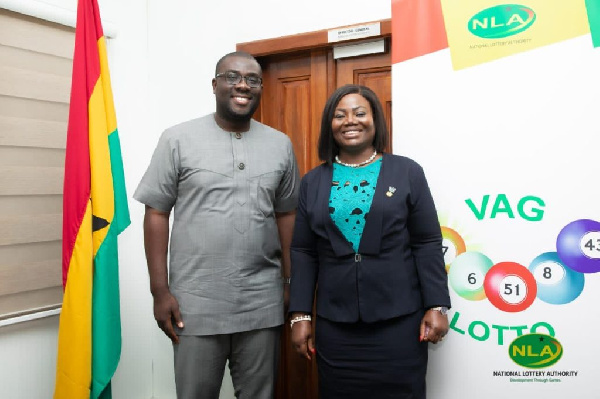 NLA Director-General, Sammi Awuku and COP Maame Yaa Tiwaa Addo-Danquah