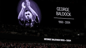 Football paid tribute to George Baldock ahead of England's game with Greece at Wembley Stadium