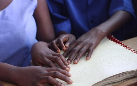 Visually impaired students - File photo