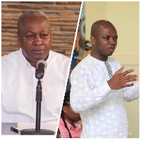 NDC Presidential Candidate John Dramani Mahama, and NPP Bono Regional Chairman Abronye DC