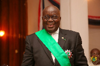 File photo: President Akufo-Addo receives Liberias highest national honour