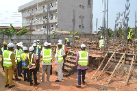 delegation at ongoing La General Hospital project