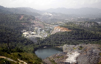 Aerial view of AngloGold mine