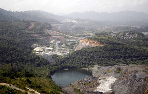 Aerial view of AngloGold mine