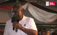 John Mahama addressing NDC supporters at Ayawaso Central