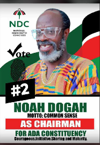 Noah Dogah wants to represent the NDC at Ada as party chairman