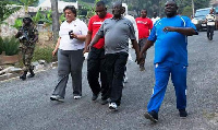 Former Ministers under NDC going for a walk (File photo)