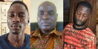 Attah Kwadwo, suspect, C/inspector Emmanuel Ashilevi (m),  Prince Osei suspect