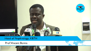 Head of Nephrology, at the Korle-Bu Teaching Hospital, Prof Vincent Bioma