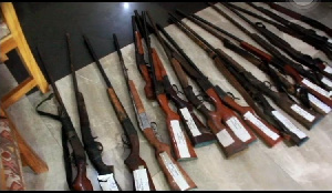 Police retrieved  20 long barrel guns, 2 pistols and other ammunitions