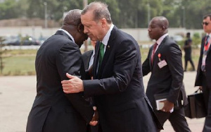 President John Mahama with Recep Tayyip Erdo?an