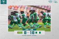 The Super Eagles of Nigeria trashed São Tomé and Príncipe  10 - 0