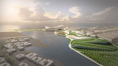 Mega-project envisioned for the port city of Tema in Ghana.